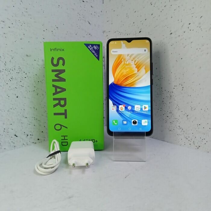 Смартфон Infinix Smart 6 HD 2/32ГБ, черный