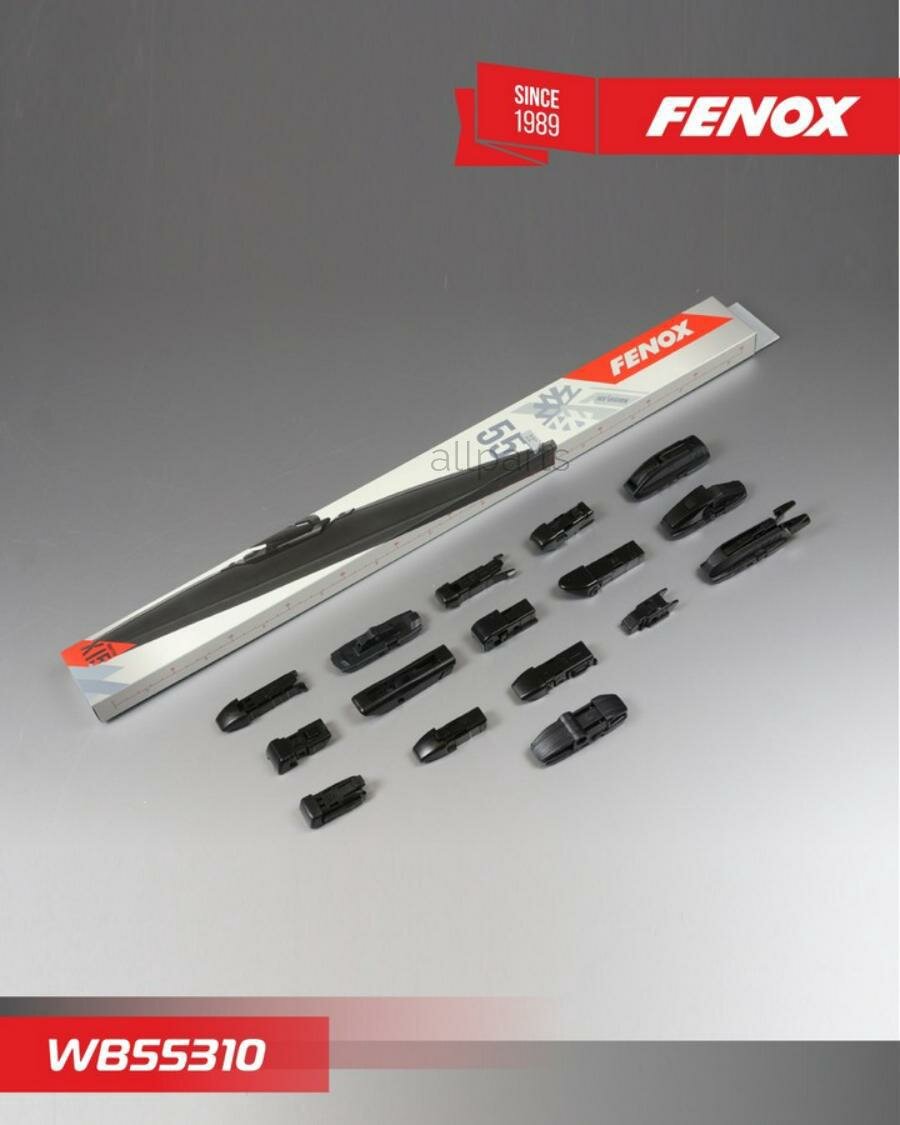 FENOX WB55310 щетка зимняя! 550mm 15 адаптеров\ универсальная