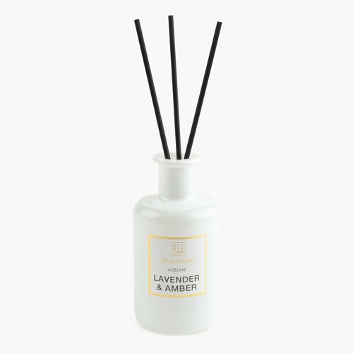 Ароматический диффузор, 230 мл, Lavender and Amber, Adeline белый