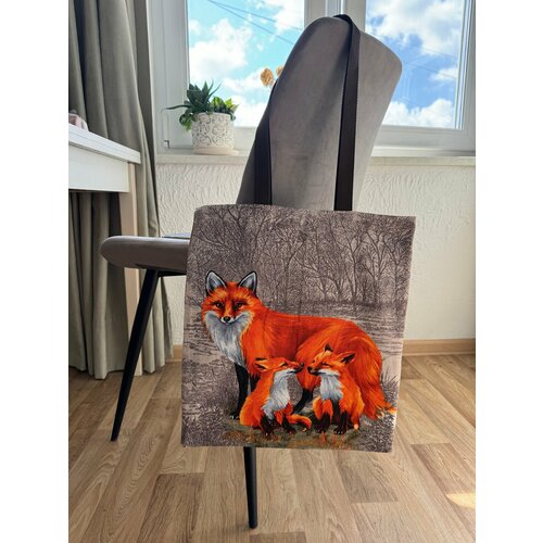 Сумка шоппер фактура гладкая оранжевый 579₽