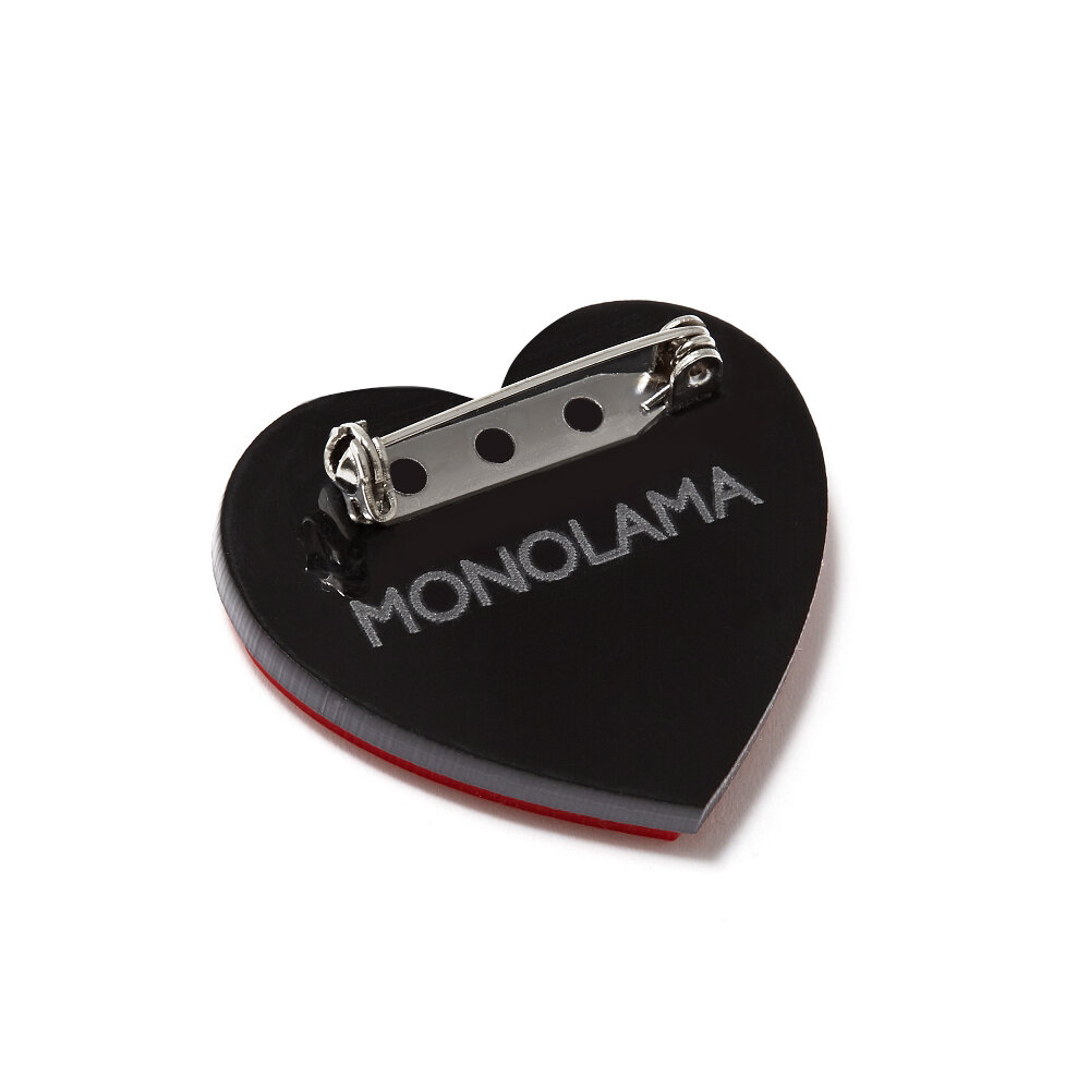 Брошь MONOLAMA, красный — фото 1