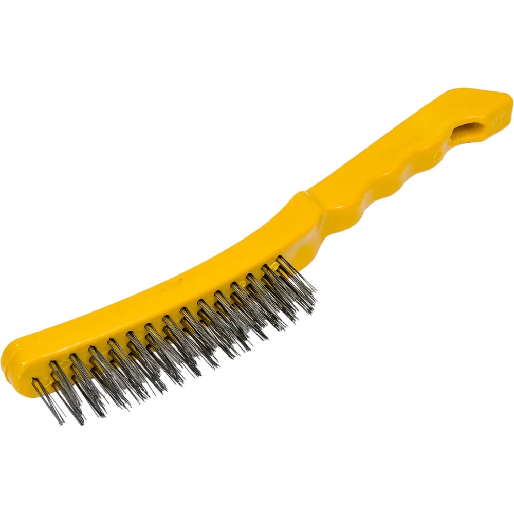 Щетка Спец 3 рядная стальная  пластиковая ручка 3899