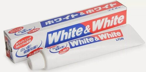 Изображение товара LION Отбеливающая зубная паста c кальцием и фтором White&White, 150 г