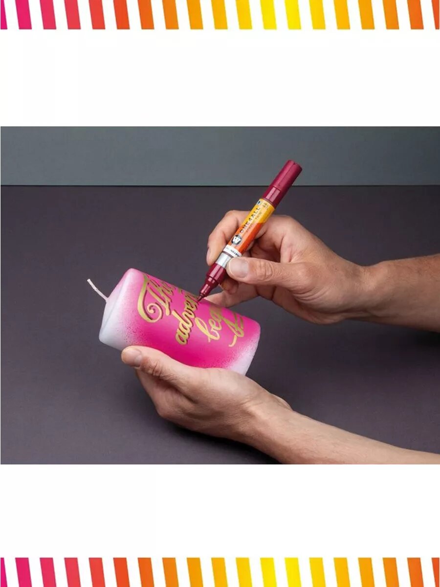 Маркер акриловый Molotow ONE4ALL двусторонний Мистер зеленый - фото №9