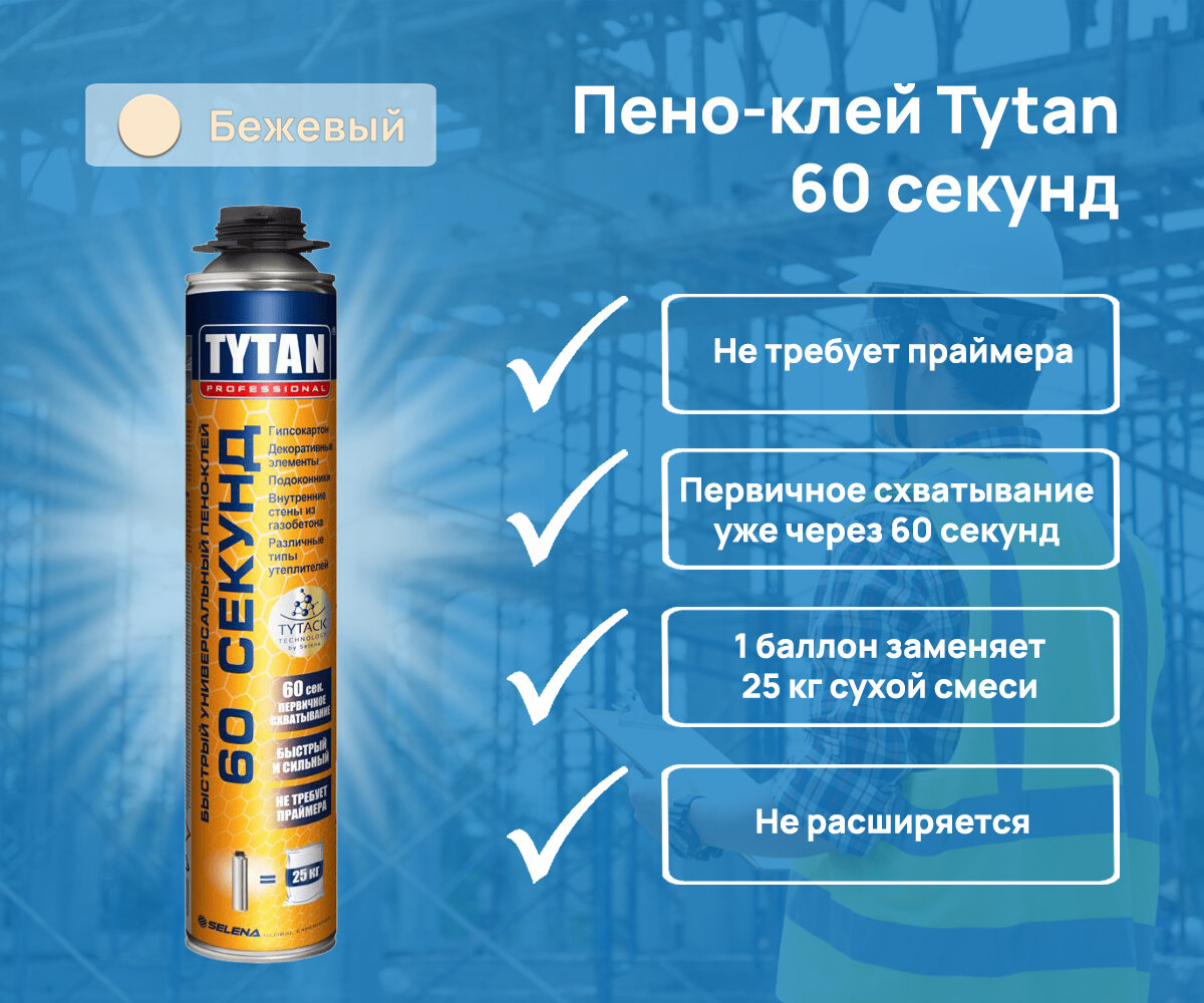 TYTAN Professional 60 секунд, баллон 750 мл
