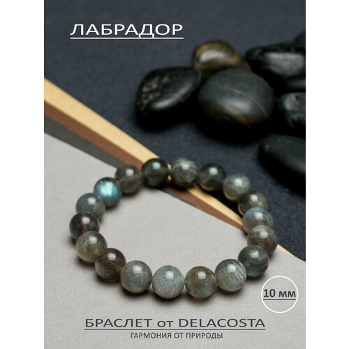 Браслет DELACOSTA лабрадор 1 шт размер 15 см размер XS серый мультиколор 1900₽