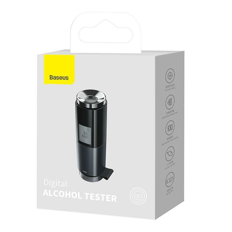 Алкотестер персональный Baseus Alcohol Tester CRCX01 черный точность 5 1 элемент питания