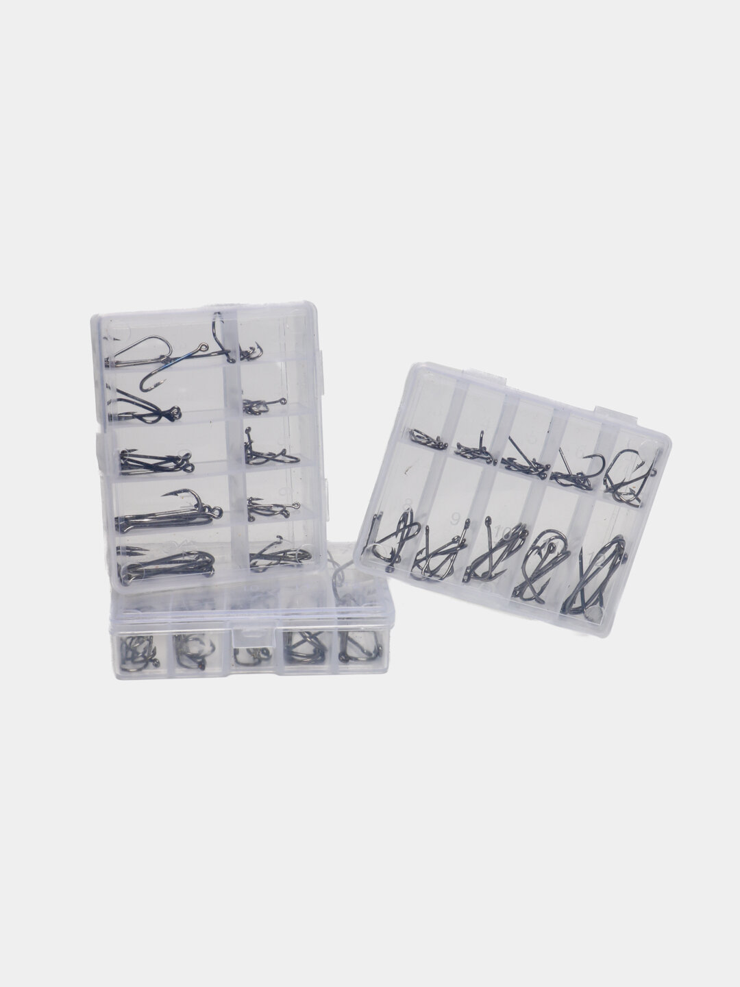 Набор рыболовных крючков белые — фото 1