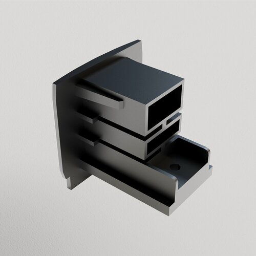 Изображение товара Заглушка торцевая Maytoni Trinity черная 1шт TRA005EC-31B Комплектующие для накладной трековой системы