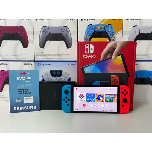 Nintendo Switch Oled Neon 64512gb Raspberry pi 2024 100 топ игр 40599₽