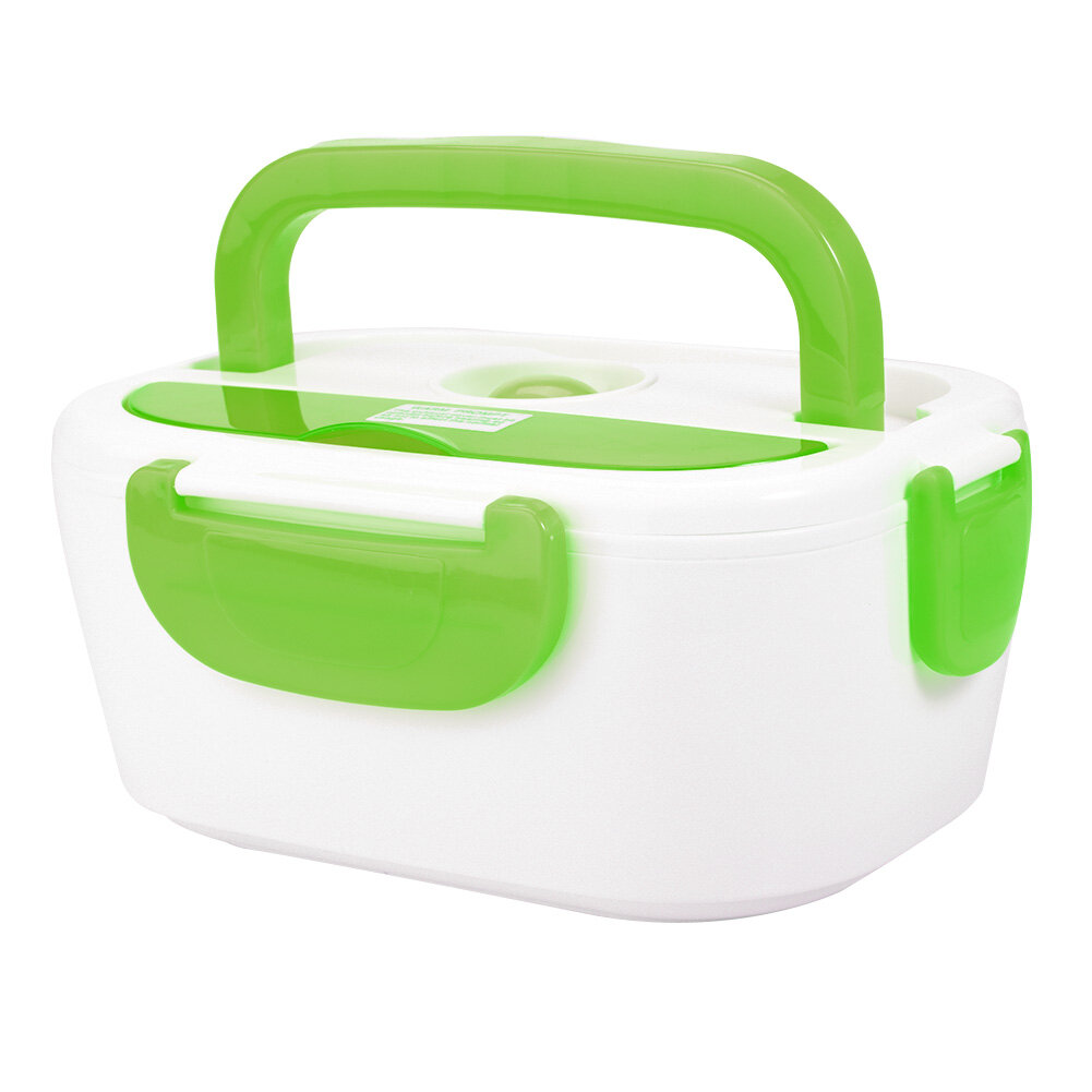 Electric Heating Lunch Box Portable Food Container Home Office Green
