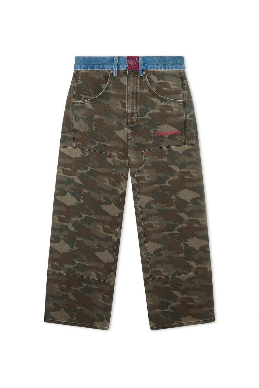 Джинсы широкие Ayawaska "Sicilia" jeans, размер 32, хаки