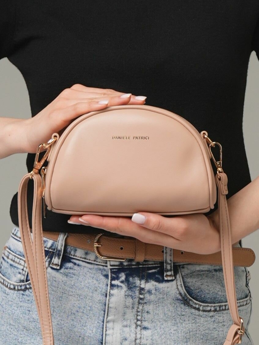 Сумка клатч Daniele Patrici, бежевый/пыльная роза