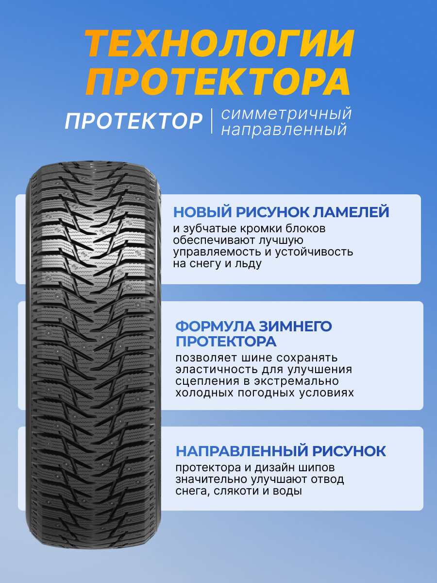 Шины зимние 185/60R14 82T Sailun Ice Blazer WST3 для легкового авто — фото 1