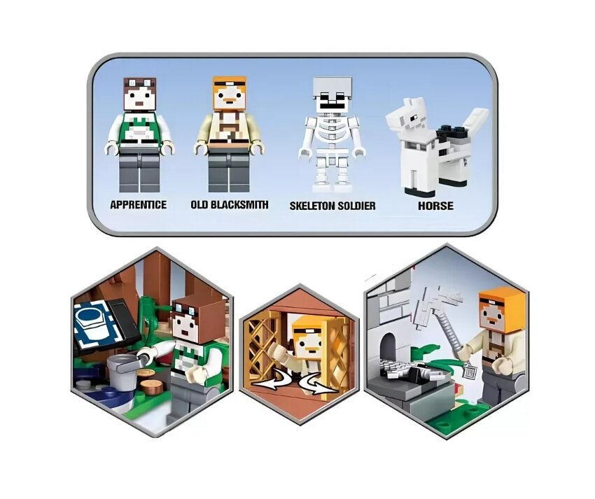 Конструктор Minecraft "My World #7635", Дом для оружия, 504 деталей — фото 1