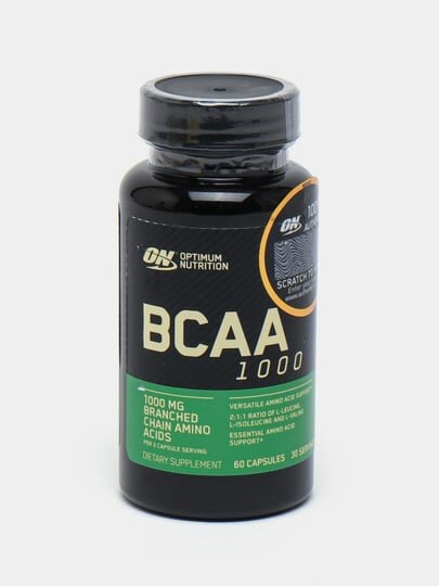 Аминокислоты BCAA Optimum Nutrition, 60 капсул