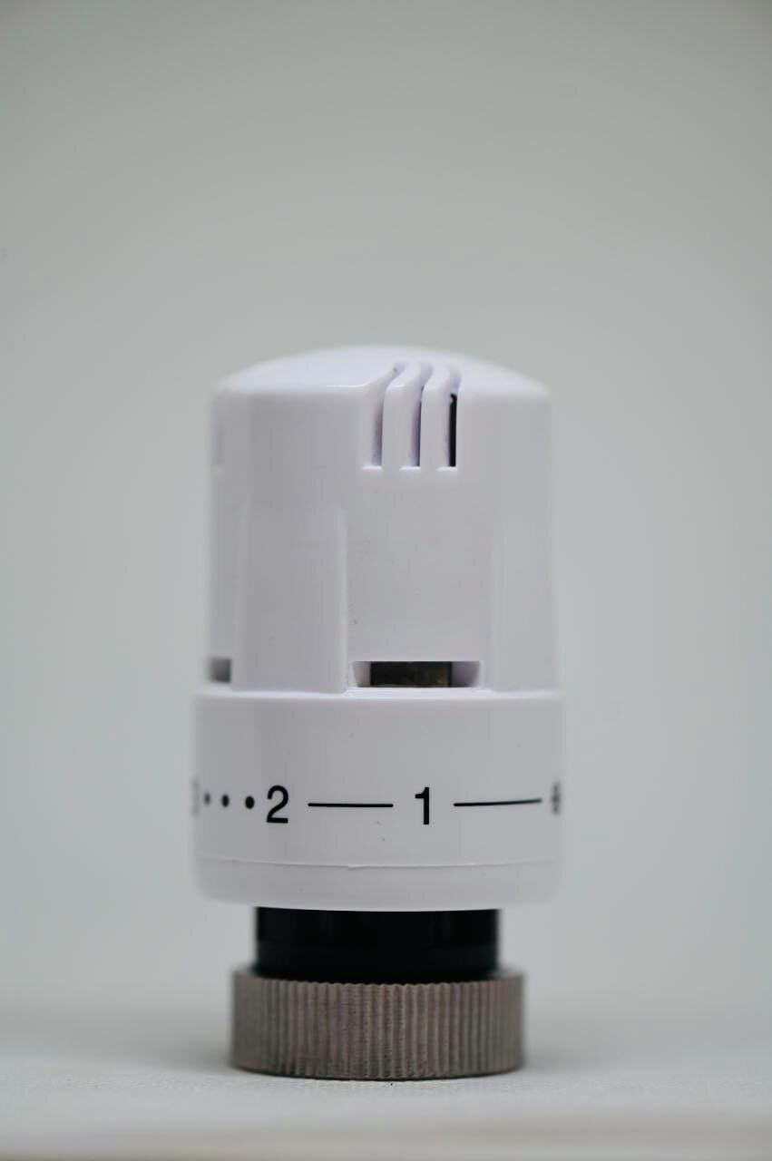 Термоголовка WESER  для радиатора белая прямой тип М30х1.5мм