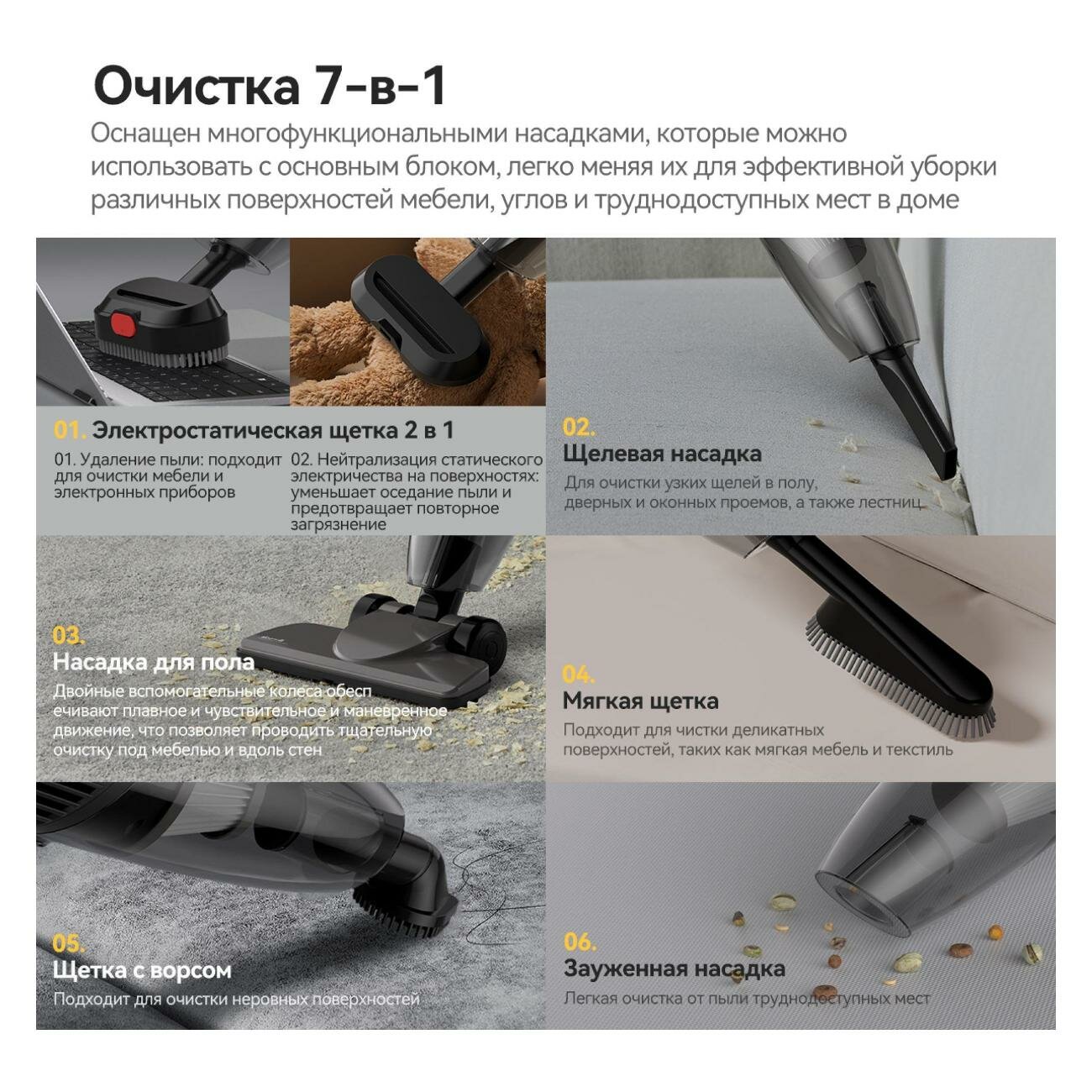 Картинки Пылесос ручной (handstick) Deerma Combo DX600S