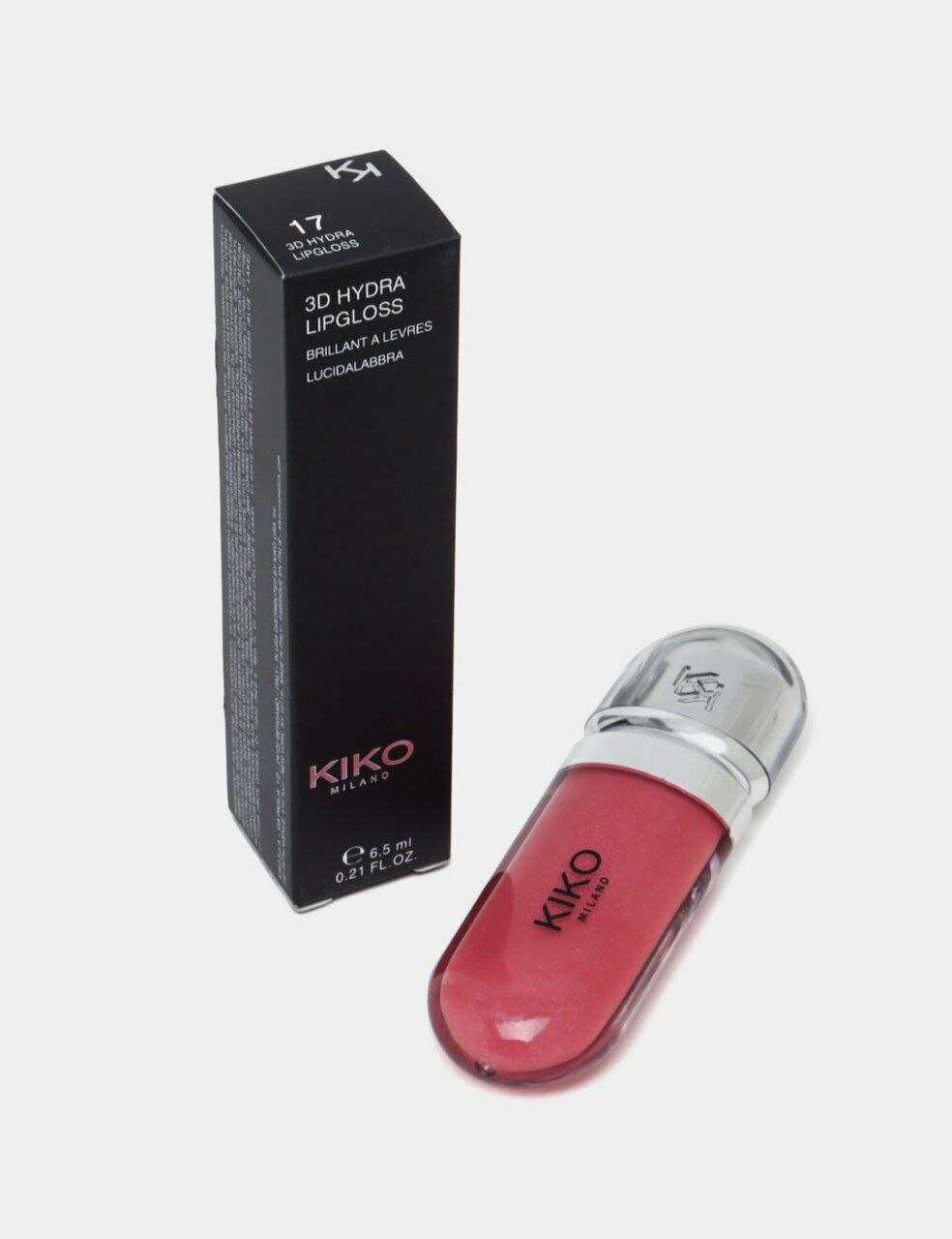 Помада блеск для губ, смягчающий и сияющий, с эффектом 3D, KIKO