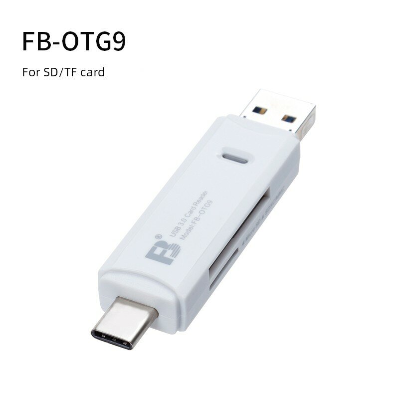 USB 3.0 Type-C OTG карт-ридер для Android: поддерживает SD и TF карты, компактный дизайн для мобильных устройств