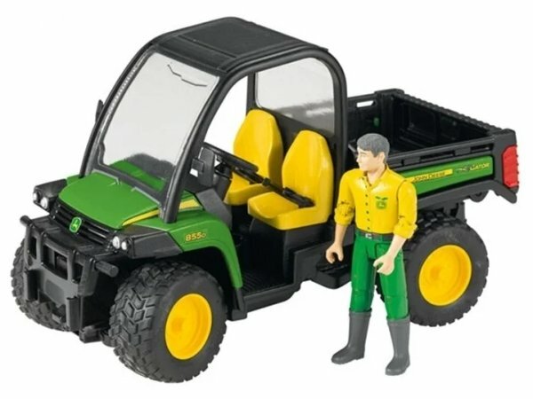 Грузовик Bruder John Deere Gator XUV 855D c фигуркой водителя (02-490) 1:16