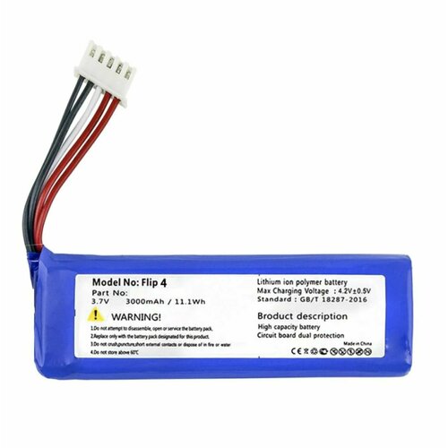 Аккумулятор для ремонта колонки JBL Flip 4 3000 mAh 37V 1390₽