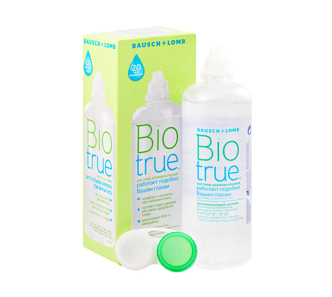 Раствор BAUSCH+LOMB Biotrue универсальный, с контейнером, 300 мл, 1 шт.