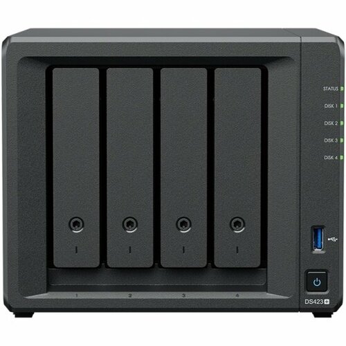 Сетевой накопитель Synology DS423+ без HDD сетевой накопитель synology ds420 4x3 5 2 5 hdd ssd sata 2xnvme raid 0 1 5 6 10 jbod 2xgblan 2xusb3 0 без hdd