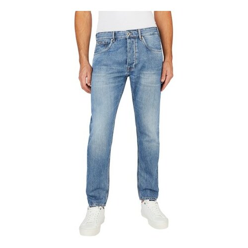 Джинсы зауженные Pepe Jeans, размер 30/34, голубой джинсы зауженные pepe jeans размер 30 голубой