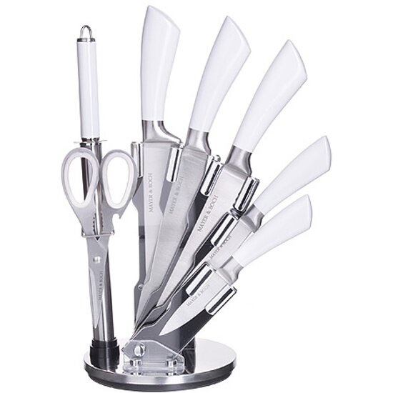 Набор кухонных ножей Mayer&boch MAYER & BOCH 28756 белая рукоять, 8 предметов