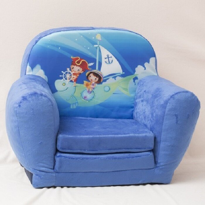 Кресло-игрушка раскладное Кораблик синий
