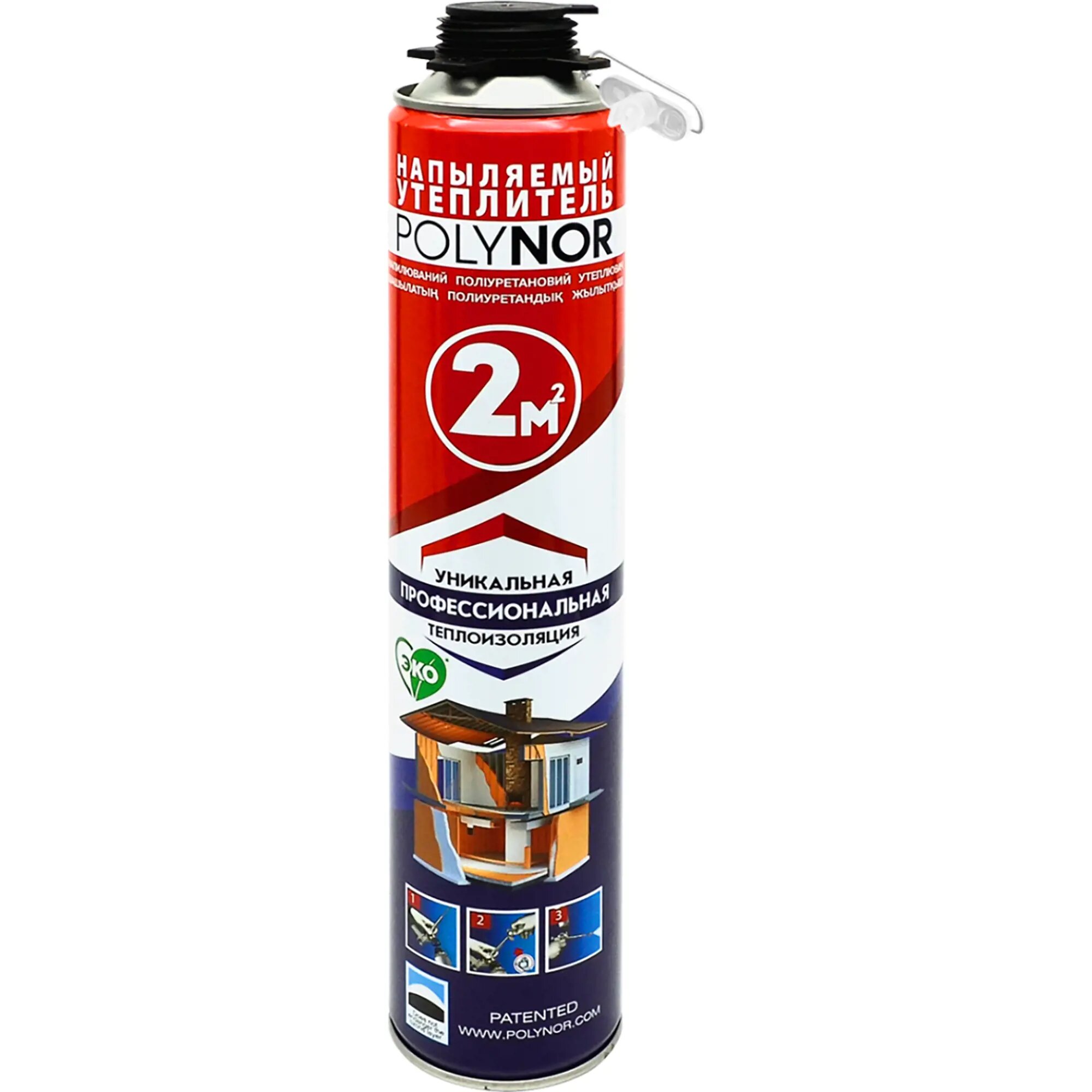 фото Утеплитель напыляемый Polynor 2 м²