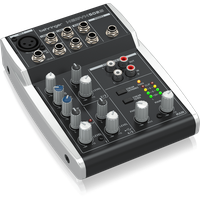 BEHRINGER XENYX 502S микшерный пульт, 5 входов, 2 шины выходов, USB-интерфейс