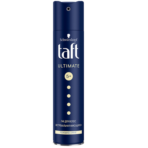 Лак Taft Ultimate Роскошное сияние для всех типов волос экстрасильная фиксация 250 мл