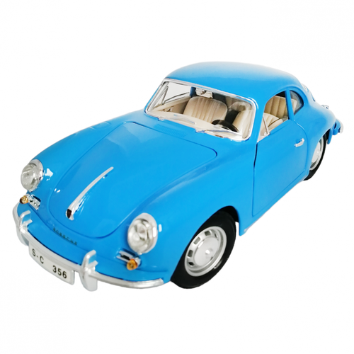 Porsche 356B Coupe 1961 года 1:18 коллекционная модель автомобиля Bburago 18-02026 blue