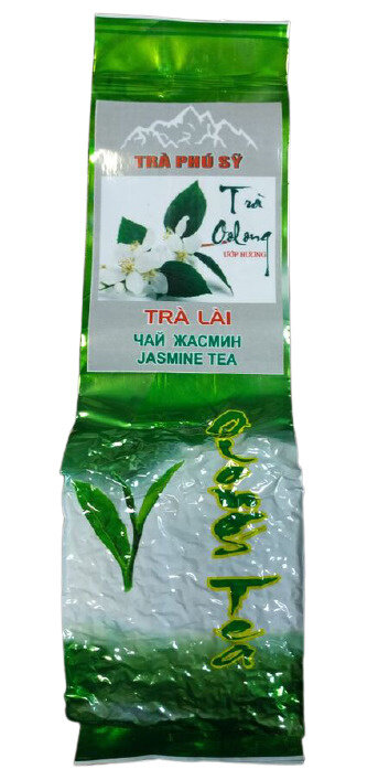 Вьетнамский натуральный зеленый чай с жасмином TRA LAI, 200гр, TRA PHU SY, JASMINE TEA, Вьетнам