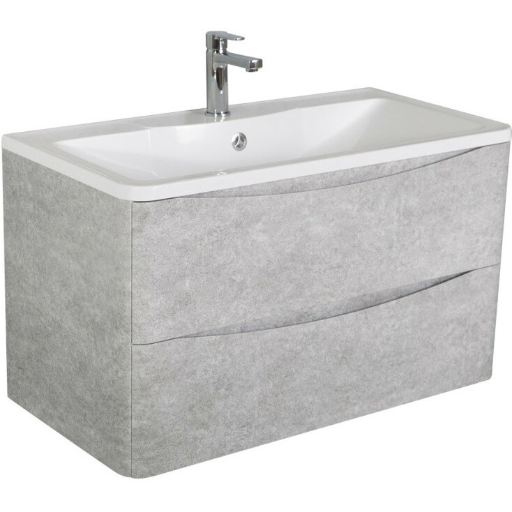 Тумба под раковину BelBagno ACQUA Cemento Verona Grigio ACQUA-900-2C-SO-CVG - фотография № 14