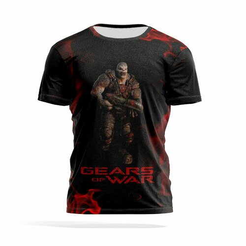 Футболка PANiN Brand, размер XL, черный, бордовый рюкзак gears of war 5 black skull printed