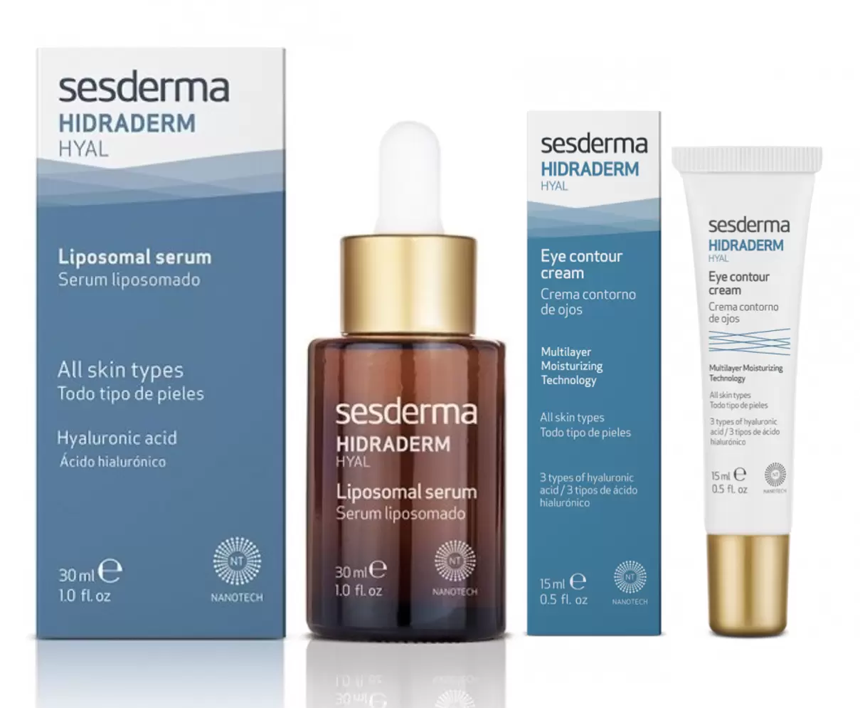 Набор Sesderma Сыворотка с гиалуроновой кислотой + Крем вокруг глаз Hidraderm Hyal 30+15 мл