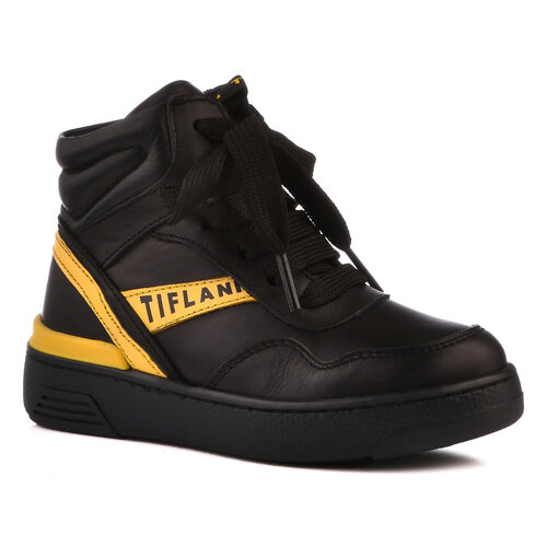 Ботинки Tiflani, демисезонные, натуральная кожа, на молнии, размер 29, черный