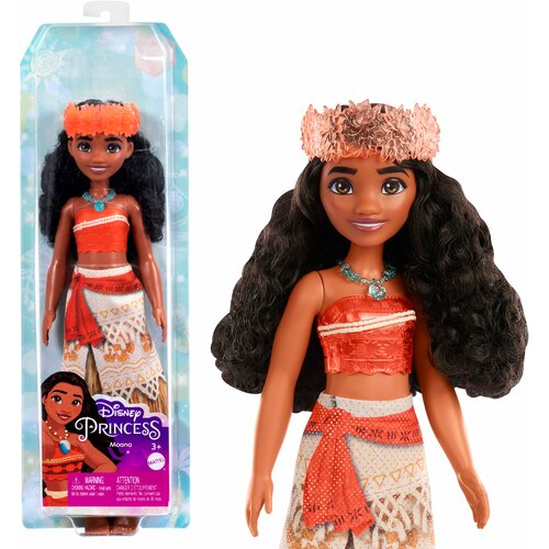 Кукла Mattel Disney Princess Моана, HPG68 коричневый/голубой