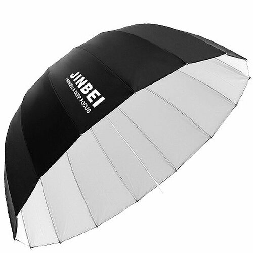 фотозонт jinbei black silver deep umbrella 105см diffuser Фотозонт параболический Jinbei Black-White Deep Umbrella 105см