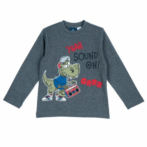 фото Лонгслив chicco, размер 86, серый