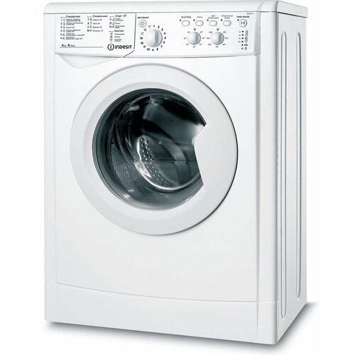 Стиральная машина INDESIT IWSC 6105 (CIS) / 85x60x45, загрузка фронтальная, 6кг, до 1000 об/мин при отжиме