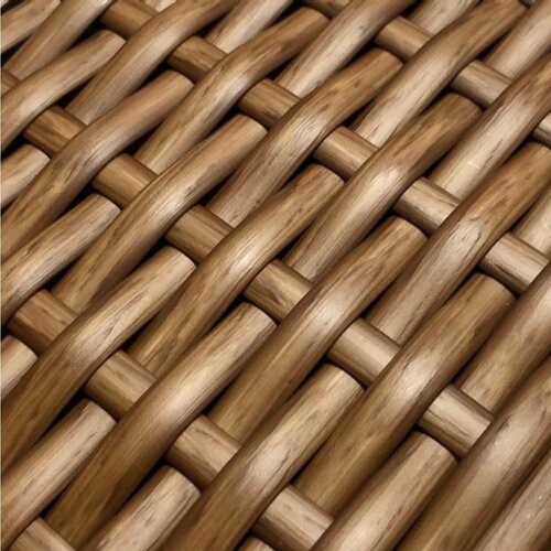 ЭкоРотанг Полумесяц Орех светлый 8 мм, искусственный ротанг.