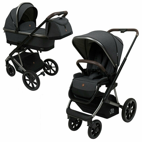 фото Коляска 2в1 sweet baby ricci, цвет steel grey