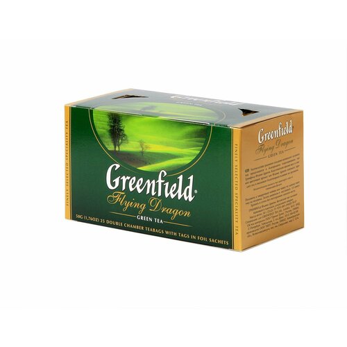 Упаковка 10 штук Чай Greenfield Флаинг Драгон зеленый (2г х 25)(250 пакетиков)
