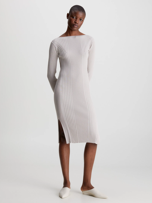 Платье CALVIN KLEIN, размер 48(L), серый