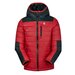 Куртка GUSTI демисезонная, средней длины, капюшон, карманы, водонепроницаемая, несъемный капюшон, светоотражающие элементы, несъемный мех, размер 10/140, красный