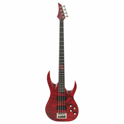 Solar Guitars AB2.4 Canibalismo бас-гитара, цвет красный бас гитара solar guitars ab2 4 canibalismo blood red open pore